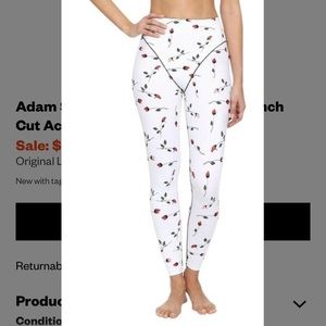 Adam Selman White Rosè French Cut NWT Leggings